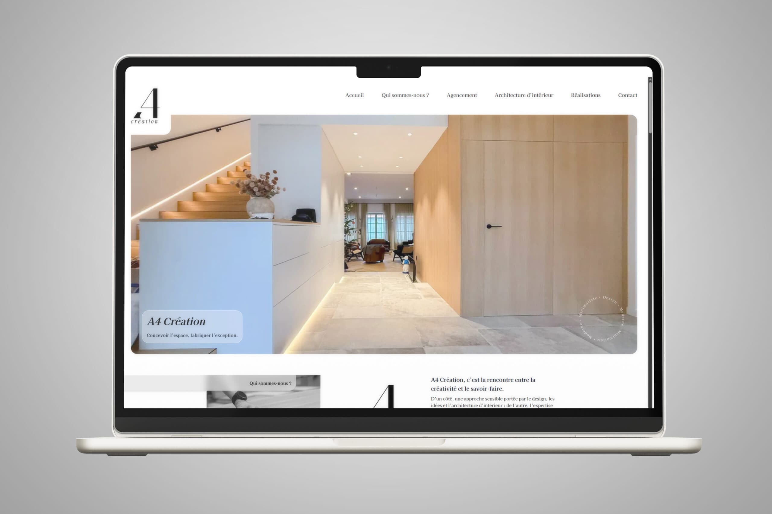 Réalisation web A4 Création